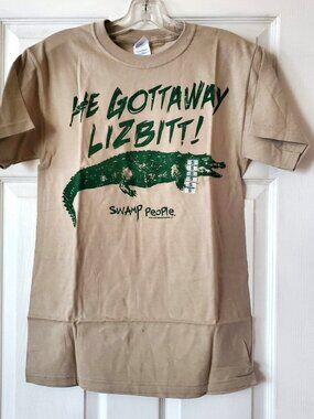 SWAMP PEOPLE OFFICIALLY LICENSED 2011 HE GOTTAWAY LIZBITT M&O KNITS TSHIRT S NWT